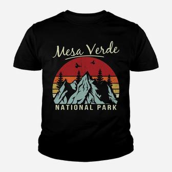 Vintage Retro Hiking Camping Mesa Verde National Park Sweatshirt Youth T-shirt | Crazezy DE