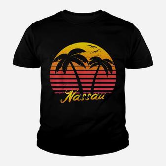 Vintage Retro Summer Vacation Bahamas Nassau Beach Youth T-shirt | Crazezy