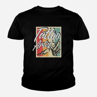 Vintage Retro Tattoo Artist Classic Style Tattoo Lover Gift Youth T-shirt | Crazezy