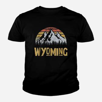 Vintage Retro Wy Wyoming Youth T-shirt | Crazezy