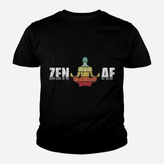 Vintage Retro Zen Af Tshirt Funny Yoga Tshirt Funny Gifts Youth T-shirt | Crazezy