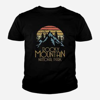 Vintage Rocky Mountains Youth T-shirt | Crazezy