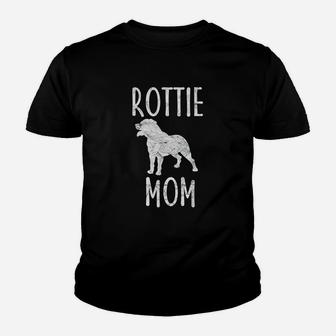Vintage Rottweiler Mom Gift Rott Dog Owner Rottie Mother Youth T-shirt | Crazezy