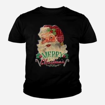Vintage Santa Claus St Nicholas Old Fashioned Christmas Sweatshirt Youth T-shirt | Crazezy DE
