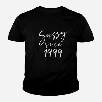 Vintage Sassy Since 1999 Classic Awesome Gift Mama Love Youth T-shirt | Crazezy
