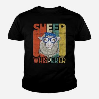 Vintage Sheep Farmer Retro Sheep Whisperer Sweatshirt Youth T-shirt | Crazezy CA