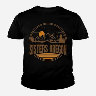Vintage Sisters, Oregon Mountain Hiking Souvenir Print Sweatshirt Youth T-shirt | Crazezy AU