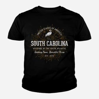 Vintage State Of South Carolina Retro Sweatshirt Youth T-shirt | Crazezy DE