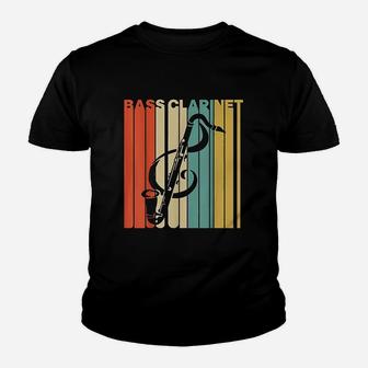 Vintage Style Bass Clarinet Youth T-shirt | Crazezy AU