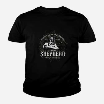 Vintage Style Retro German Shepherd Youth T-shirt | Crazezy CA