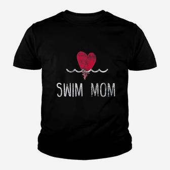 Vintage Swim Mom Youth T-shirt | Crazezy