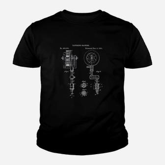 Vintage Tattoo Artist Inking Machine Drawing Youth T-shirt | Crazezy CA