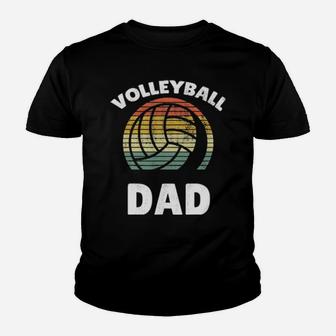 Volleyball-Vintage-I-Dad-Father-Support-Teamplayer Youth T-shirt - Monsterry DE