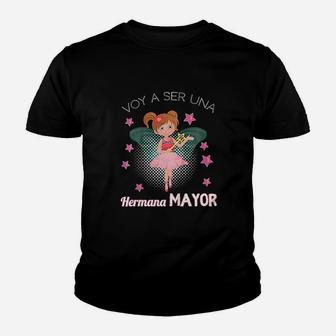Voy A Ser Una Hermana Mayor Im Going To Be A Big Sister Youth T-shirt | Crazezy DE