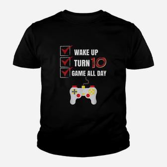 Wake Up Turn Game All Day Youth T-shirt | Crazezy CA