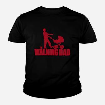 Walking Dad Kinder Tshirt mit Kinderwagen, Lustiges Kinder Tshirt für Väter - Seseable