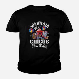 Warning It Is A Here Today Youth T-shirt | Crazezy DE