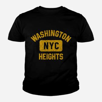 Washington Heights Nyc Gym Style Distressed Amber Print Youth T-shirt | Crazezy CA