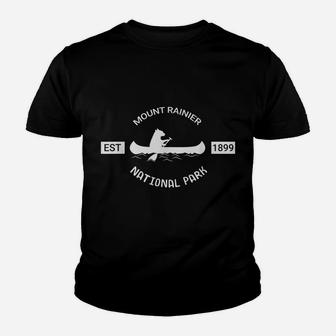 Washington Shirt Mount Rainier National Park Bear Canoe Youth T-shirt | Crazezy DE