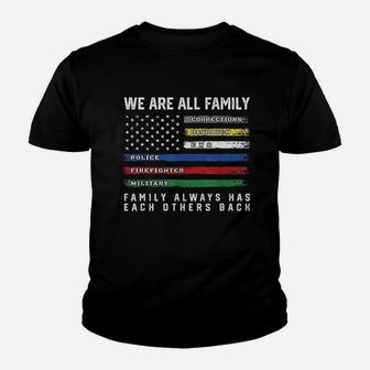 We Are All Family Youth T-shirt | Crazezy CA