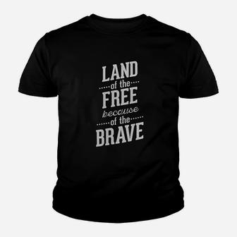 We The People Holsters Land Of The Free Because Of The Brave Youth T-shirt | Crazezy