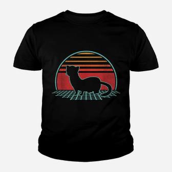 Weasel Retro Vintage 80S Style Animal Lover Gift Youth T-shirt | Crazezy