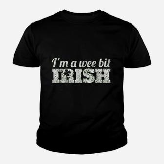 Wee Bit Irish Funny Irish Heritage St Paddys Youth T-shirt - Thegiftio