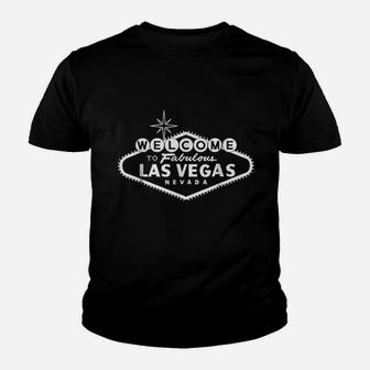 Welcome To Las Vegas Nevada Fabulous Sign Souvenir Youth T-shirt - Thegiftio UK