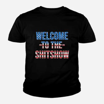 Welcome To The Show Usa Flag Funny 4Th Of July Drinking Youth T-shirt | Crazezy UK