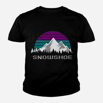 West Virginia Skiing Trip 70S 80S Retro Style Ski Snowshoe Youth T-shirt | Crazezy