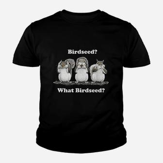 What Birdseed Squirrel Youth T-shirt | Crazezy
