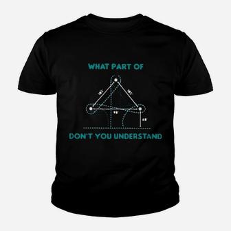 What Part Of Don't You Understand Barrel Racing Youth T-shirt - Monsterry CA