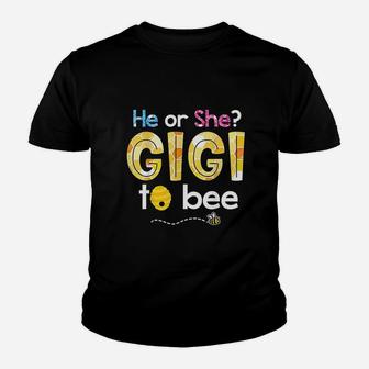 What Will It Bee He Or She Gigi To Bee Grandma Youth T-shirt | Crazezy