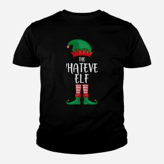 Whatever Elf Christmas Party Matching Family Group Pajama Youth T-shirt | Crazezy