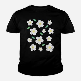White Flower Pastel Kawaii Cute Cottagecore Aesthetic Youth T-shirt | Crazezy UK
