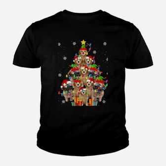 Whoodle Christmas Tree Funny Santa Whoodle Dog Xmas Gifts Sweatshirt Youth T-shirt | Crazezy