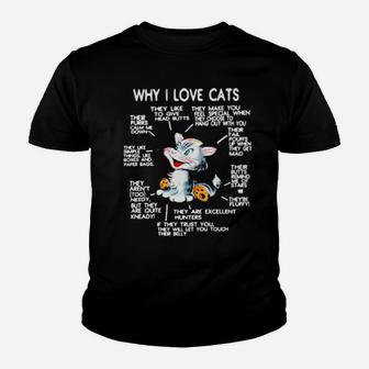 Why-I-Love-Cats-Reason Sweater Youth T-shirt - Monsterry CA