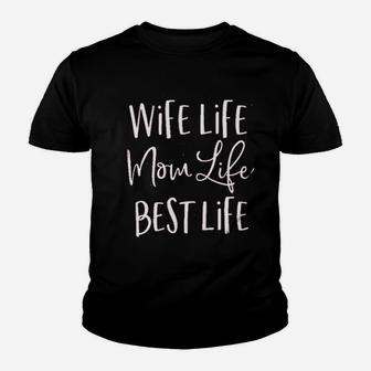 Wife Life Letter Youth T-shirt | Crazezy CA