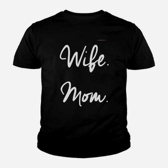 Wife Mom Boss Youth T-shirt | Crazezy DE