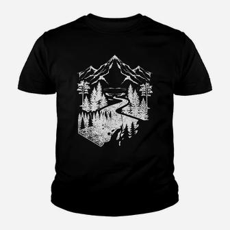 Wildlife Nature Mountains Hiking Outdoor Trees Forest Youth T-shirt | Crazezy DE