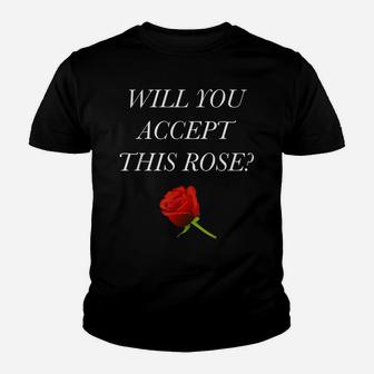 Will You Accept This Rose Youth T-shirt | Crazezy