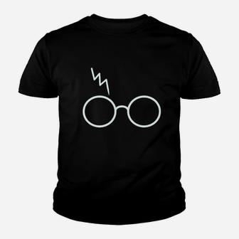 Wizard Hp Glasses Scar Lightning Youth T-shirt | Crazezy CA