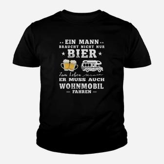 Wohnmobil & Bier Liebhaber Kinder Tshirt, Für Männer mit Humor - Seseable