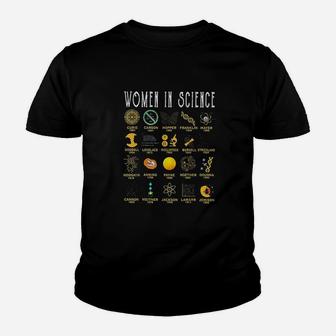 Women In Science Youth T-shirt | Crazezy DE
