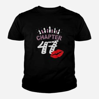 Women Lips Chapter 47 Years Old 47Th Birthday Gift Youth T-shirt | Crazezy AU