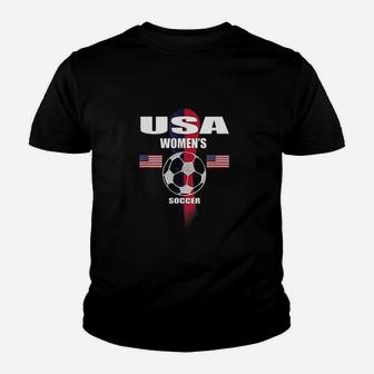Women Soccer Team Usa United States Soccer Fan Woman Youth T-shirt - Thegiftio