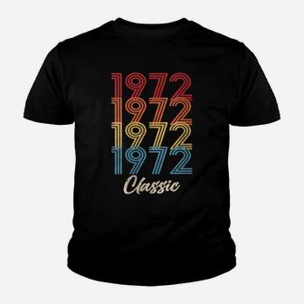 Womens 1972 Classic Vintage 1972 Gift Men Women Born Made 1972 Youth T-shirt | Crazezy
