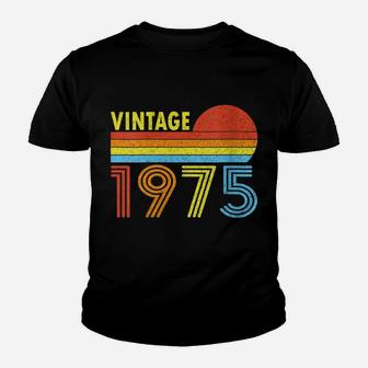 Womens 1975 Vintage 1975 Sunset Gift For Men Women Born Made 1975 Youth T-shirt | Crazezy