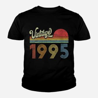 Womens 1995 Birthday Gift Vintage Born Made 1995 Retro Sunset Youth T-shirt | Crazezy