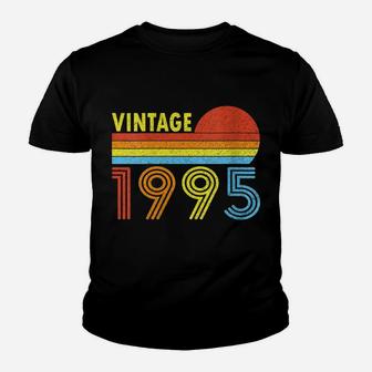 Womens 1995 Vintage 1995 Sunset Gift For Men Women Born Made 1995 Youth T-shirt | Crazezy